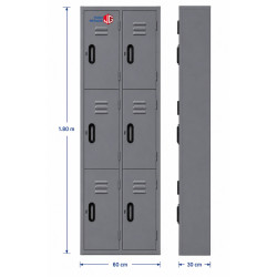 Locker casillero 6 puertas