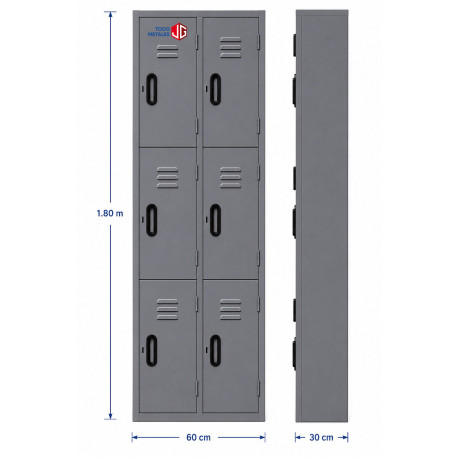 Locker casillero 6 puertas