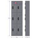 Locker casillero 6 puertas