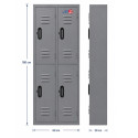 Locker casillero 4  puertas