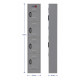 Locker casillero 6 puertas